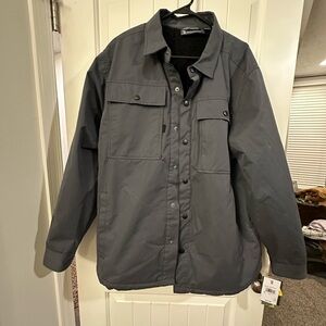 Free Country Men's Charcoal Shirt Jacket size large